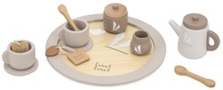 Label Label houten theeset - speelgoed servies - Nougat - FSC hout