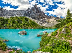 Castorland puzzel landschap Lake Sorapis Dolomieten Italië 2000 stukjes