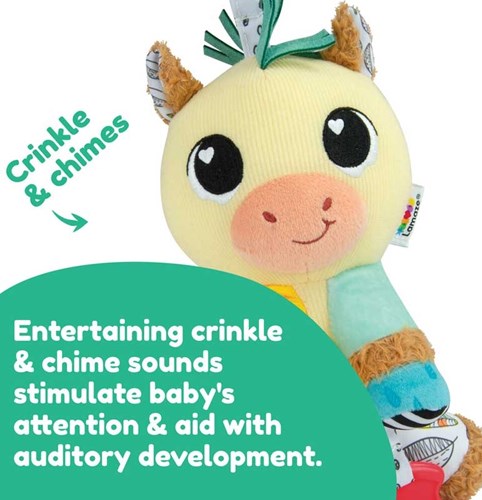 Lamaze jouet éducatif pour bébé Carson le cheval de trait - peluche sensorielle-2