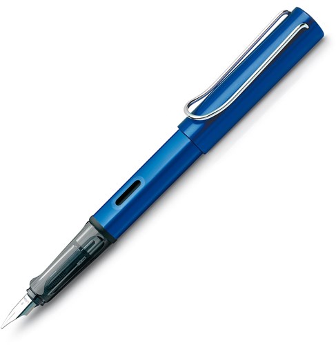 Lamy stylo-plume AL-star bleu écriture ergonomique plume moyenne