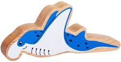 Lanka Kade speelgoed blauw-witte mantarog pluche voor kinderen