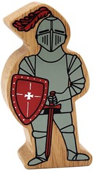 Lanka Kade jouet chevalier en bois - Chevalier Gris pour jeu imaginatif