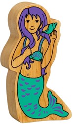 Lanka Kade jouet en bois Sirène verte-violette durable