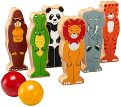 Lanka Kade jeu de quilles animaux du monde - jouet en bois éducatif