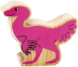 Lanka Kade jouet dinosaure en bois Caudipteryx rose moyen éducatif