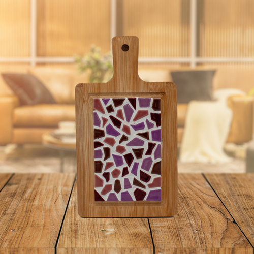 Little Creations mozaïek borrelplank DIY pakket roze bamboe creatief
