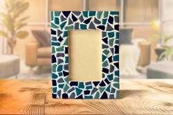 Little Creations mozaïek fotolijst blauw DIY set creatief knutselen