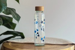 Little Creations DIY Waterfles Blauw en Lichtblauw - Creatieve Set Glas