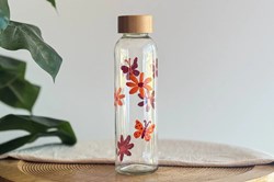 Little Creations DIY waterfles oranje rood creatief duurzaam glas
