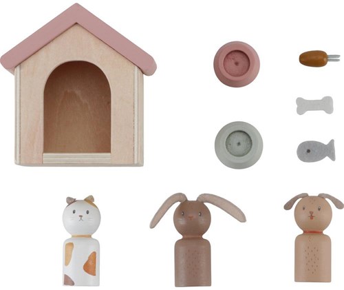 Little Dutch maison de poupée animaux FSC set en bois - extension