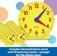 Learning Resources ensemble d'horloges éducatives - jouet horloge apprentissage-2