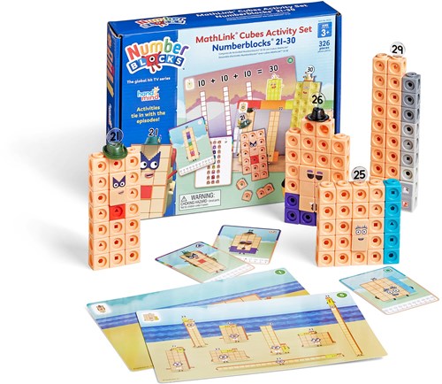 Learning Resources Learning Resources - MathLinkÂ® Cubes Numberblocks 21-30 Activity Set