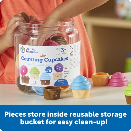 Learning Resources jeu de comptage Mini Counting Cupcakes jouet éducatif-2