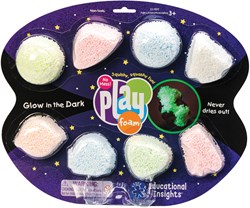 Learning Resources Playfoam Glow In The Dark - Kit de Loisirs Créatifs 8 Pack