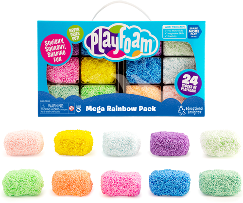 Learning Resources Playfoam Mega Rainbow Pack jouet sensoriel