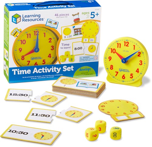 Learning Resources jouet éducatif - Time Activity Set apprendre l'heure