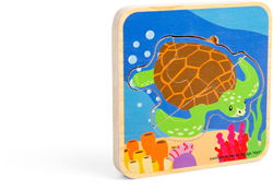 Bigjigs Levenscyclus Puzzel Zeeschildpad
