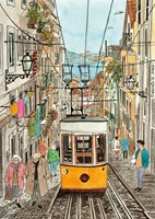 Magnolia puzzel 1000 stukjes - Lissabon stadsgezicht