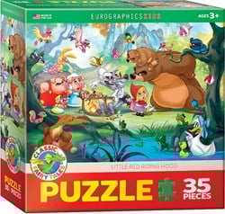 Eurographics puzzel Roodkapje - 35 stukjes karton kinderpuzzel