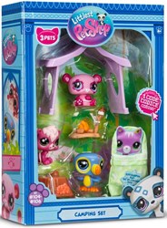Bandai coffret Littlest Pet Shop Aventure Camping figurines animaux et accessoires