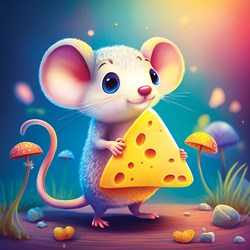 Yazz puzzle Lovely Mouse - set de construction colorée 1023 pièces
