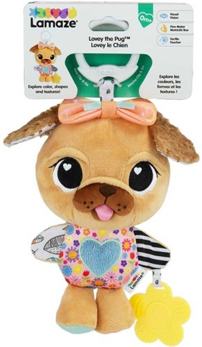 Lamaze chien en peluche jouet bébé - jouet sensoriel doux pour bébés