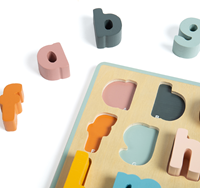 BigJigs puzzle abc en bois - jouet éducatif, coloré, certifié FSC-2
