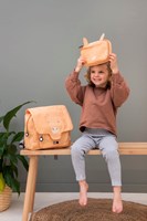 Trixie boekentas schooltas Mrs. Giraffe waterafstotend rugzak roze-3