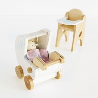 Le Toy Van poppenhuis babykamer set - houten speelgoed FSC 100%-2