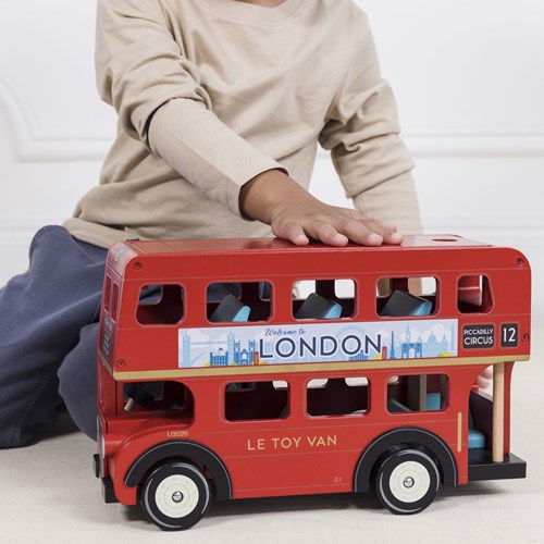 Le Toy Van bus en bois London - FSC 100% - double étage-2