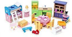 Le Toy Van LTV - Complete Dolls house Furniture Set - FSC 100%