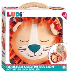 Ludi baby speelgoed activiteitenrol leeuw opblaasbaar sensorisch
