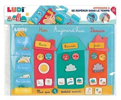 Ludi educatief speelgoed tijdpaneel met labels voor kinderen