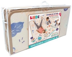 Ludi speelmat grote omkeerbare vouwmat multicolor speelkleed baby