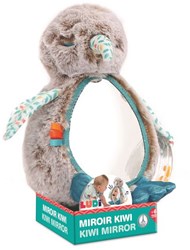 Ludi knuffel speelgoed Kiwi met spiegel en geluid voor baby's