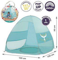 Ludi speelbad pop-up tent UV50+ XXL zwembad baby blauw multicolor