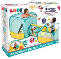Ludi speelparcours pop-up speelset met tunnel en ballenbak voor kinderen