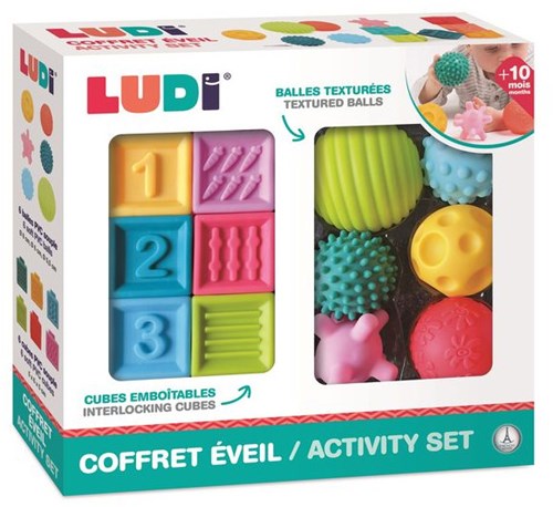 Ludi sensorisch speelgoed set - motoriek ballen en kubussen - educatief speelgoed