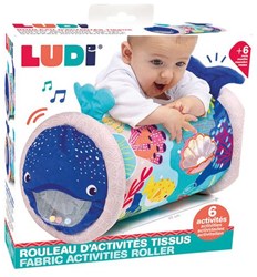 Ludi babyroller activiteitenrol walvis motorisch speelgoed voor baby's