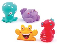 Ludi badspeelgoed oceaan waterspuiters voor kinderen - kleurrijk PVC