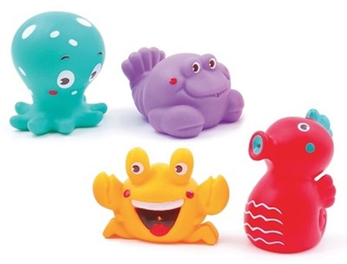 Ludi badspeelgoed oceaan waterspuiters voor kinderen - kleurrijk PVC