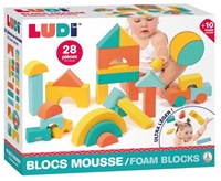 Ludi zachte constructieblokken schuim speelgoed voor kinderen 28-delig