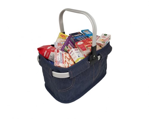 Tanner luxe boodschappenmand speelgoed jeans - inclusief mini boodschappen