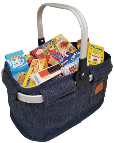 Tanner luxe boodschappenmand speelgoed jeans - inclusief mini boodschappen-3