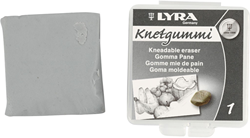 Lyra gomme mie de pain grise en boîte - gomme flexible et modelable