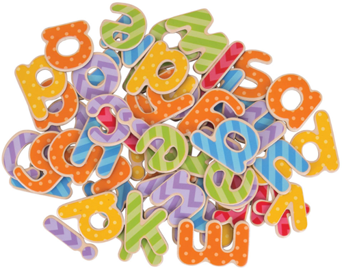 BigJigs houten magnetische letters - educatief speelgoed - kleurrijk-2