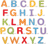 BigJigs houten magnetische letters hoofdletters - educatief speelgoed-3