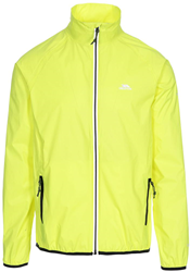 Trespass jas heren sport winddicht hi-vis geel waterdicht S