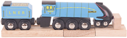 Bigjigs Houten Stoomlocomotief Replica - Mallard