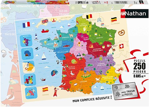 Nathan Karte von Frankreich - 250 Teile-2